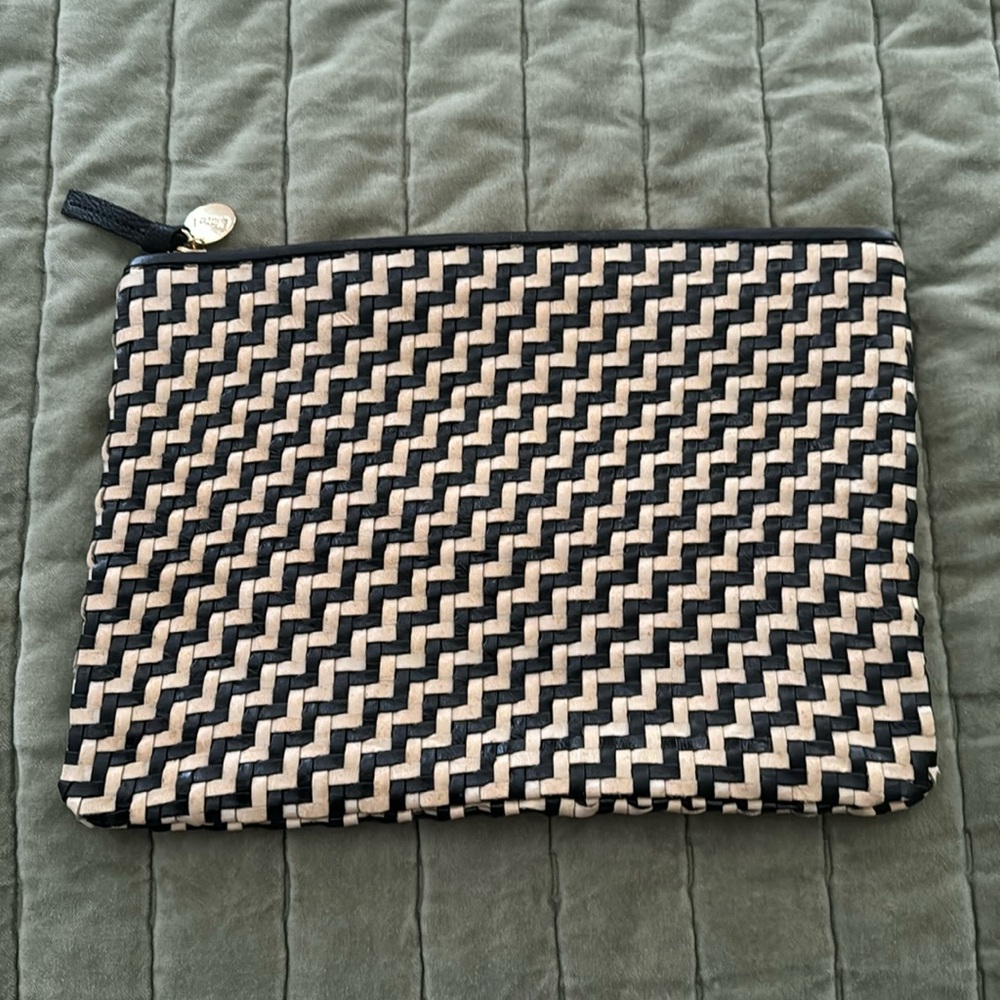 Clare V Multi-Colored Woven Clutch